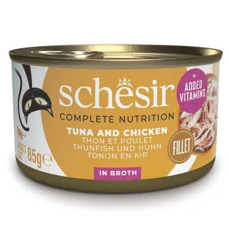 Schesir Cat Adult Tuńczyk z Kurczakiem i Ryżem 85g